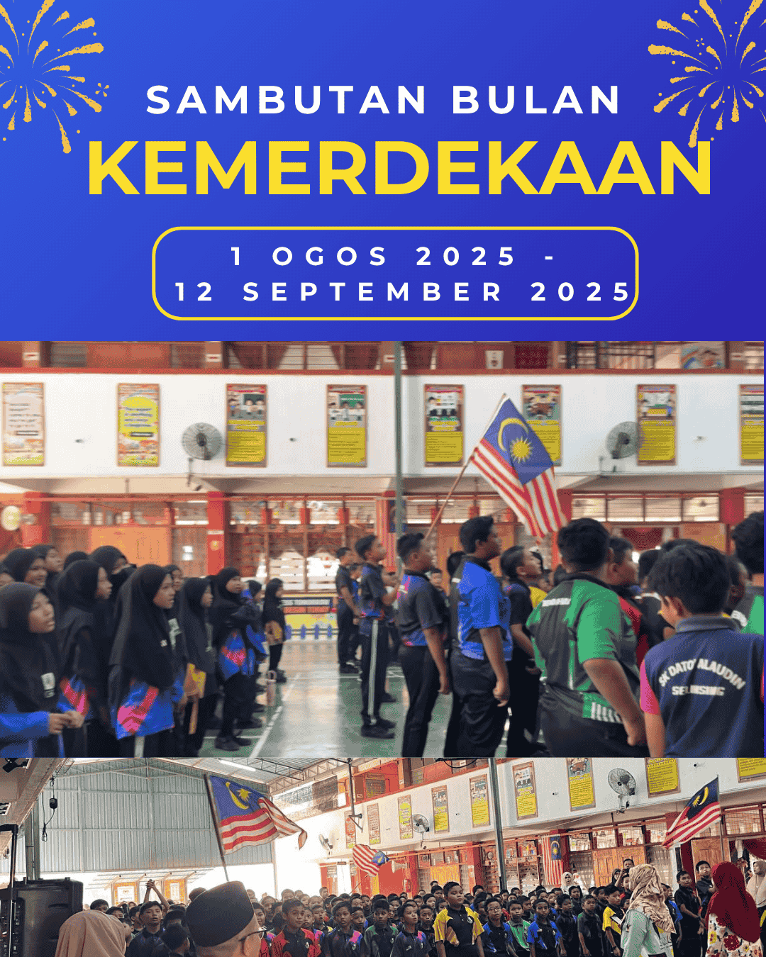 Blue and Yellow Illustrated Independence Day Instagram Post (1)